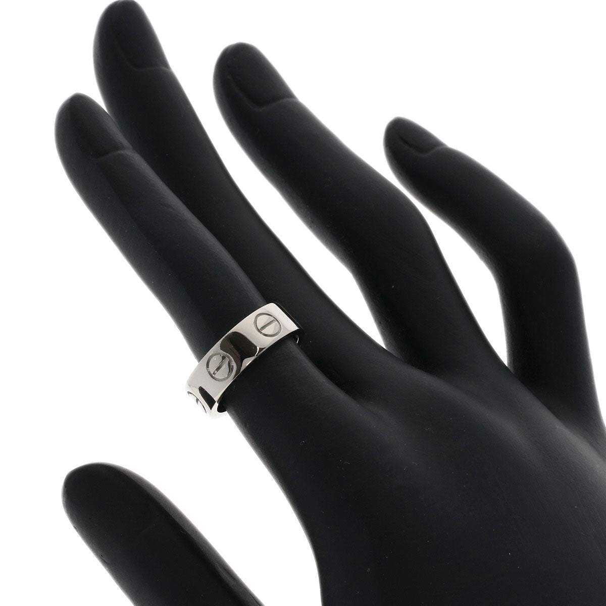 CARTIER   Ring love ring #48 K18 White Gold Ladies