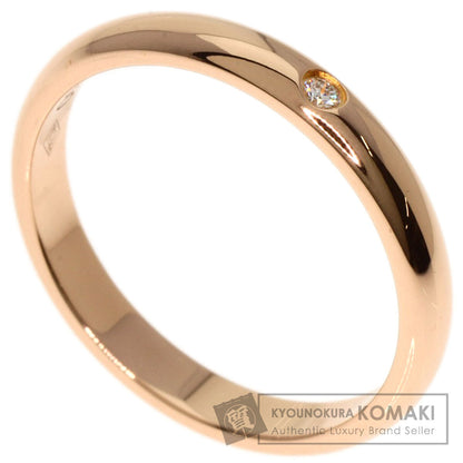CARTIER   Ring 1P Diamond Classic Wedding #47 K18 Pink Gold Ladies
