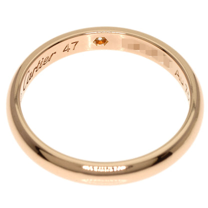 CARTIER   Ring 1P Diamond Classic Wedding #47 K18 Pink Gold Ladies