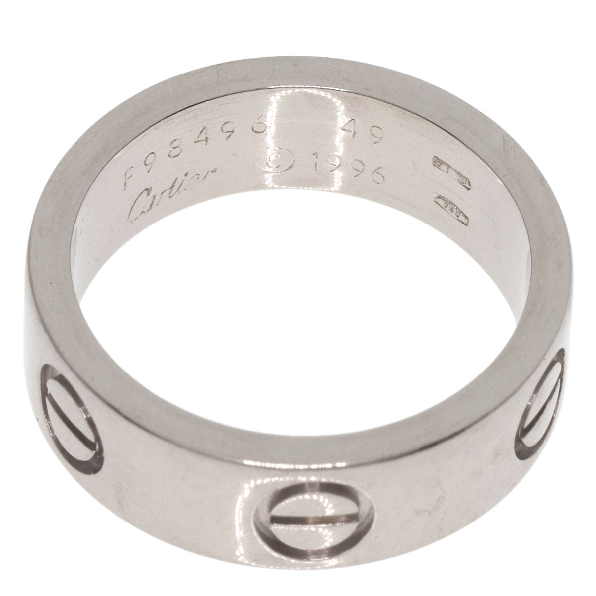 CARTIER   Ring love ring #49 K18 White Gold Ladies