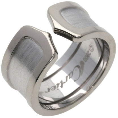 CARTIER   Ring C2 ring LM # 53 K18 White Gold Ladies