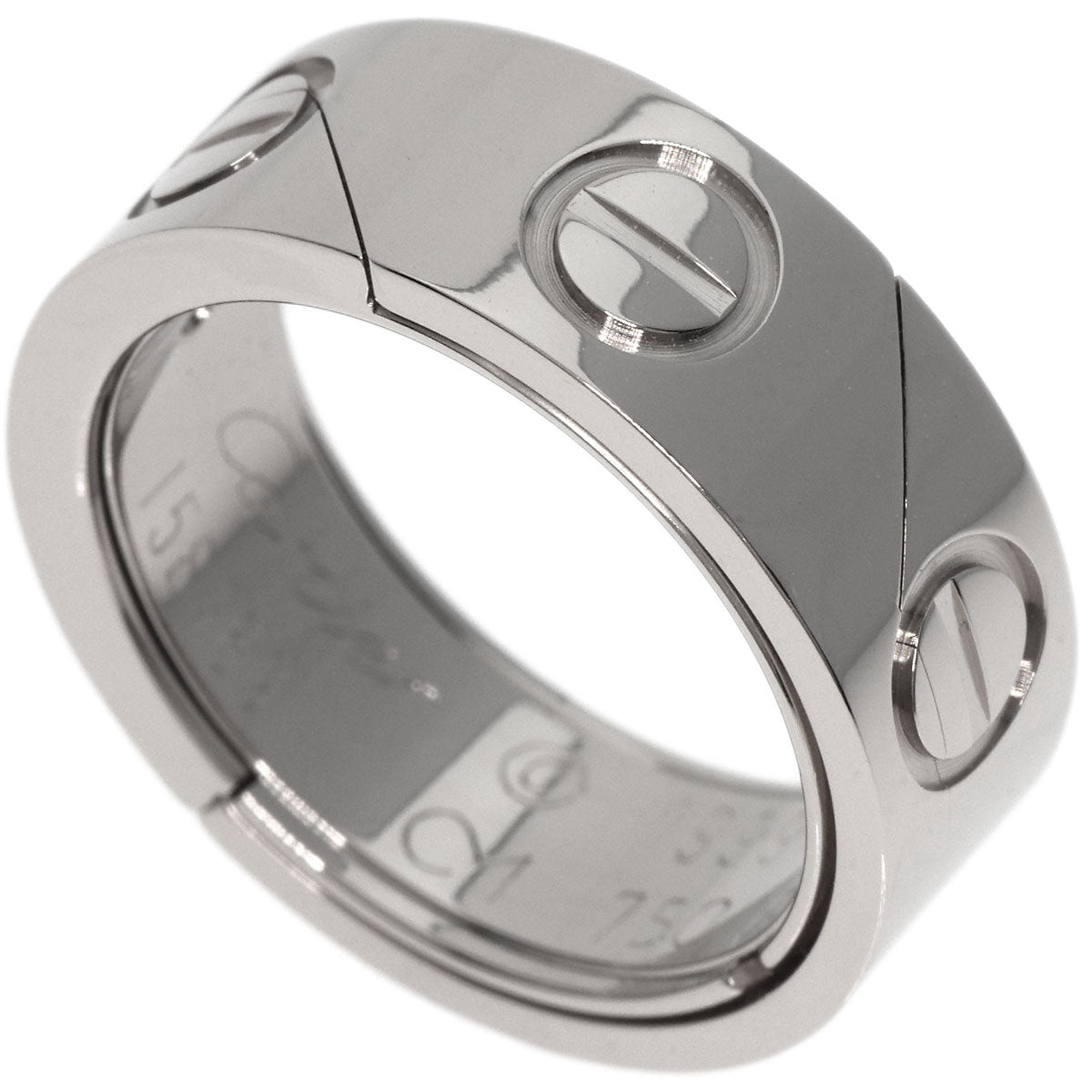 CARTIER   Ring Astro love ring 1999 Christmas limited edition #51 K18 White Gold Ladies