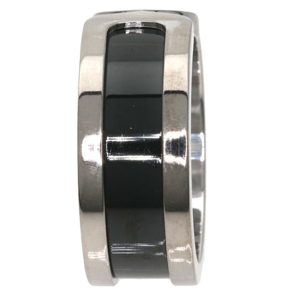 CARTIER   Ring C2 ring black lacquer # 55 K18 White Gold Ladies