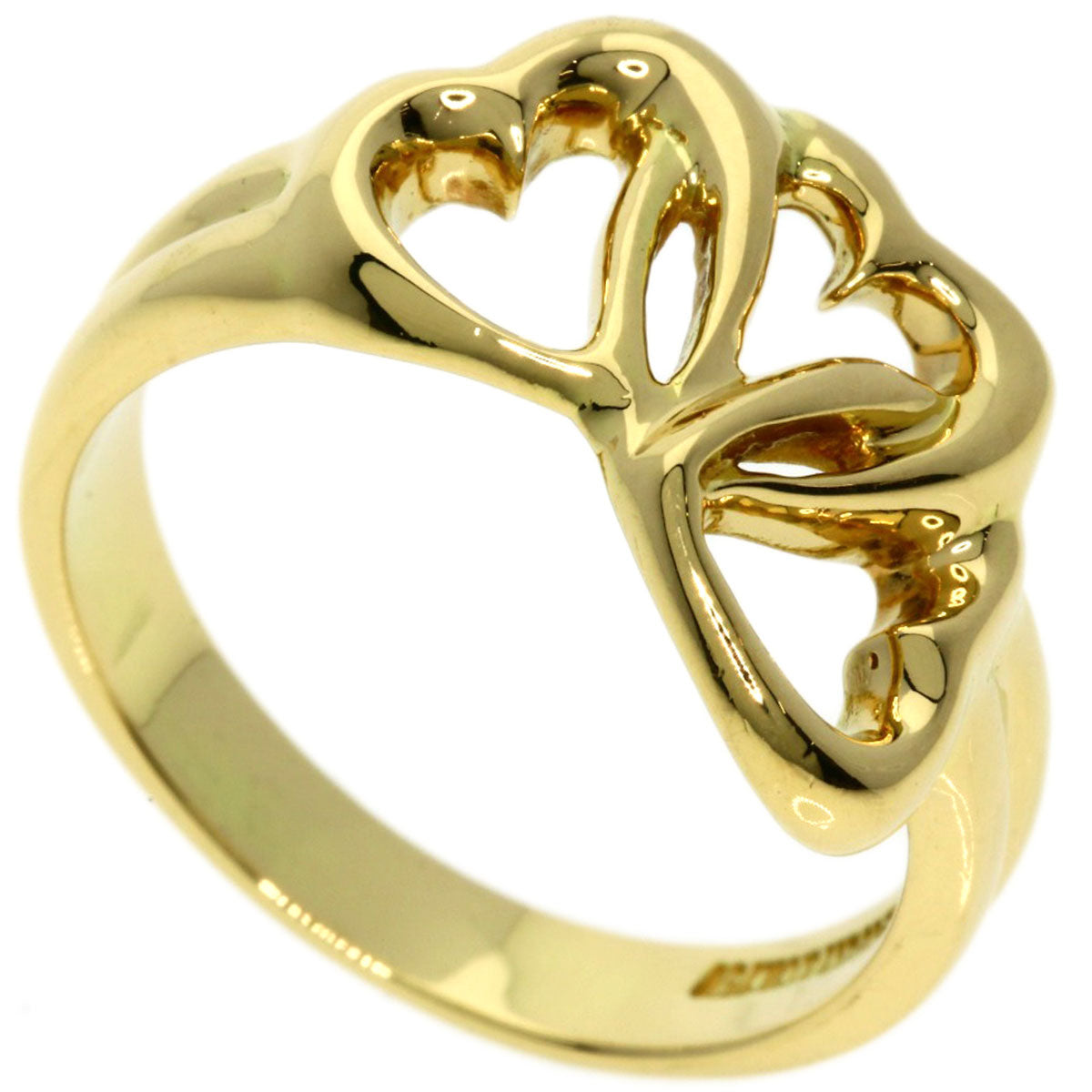 TIFFANY&Co.   Ring Triple heart K18 Yellow Gold Ladies