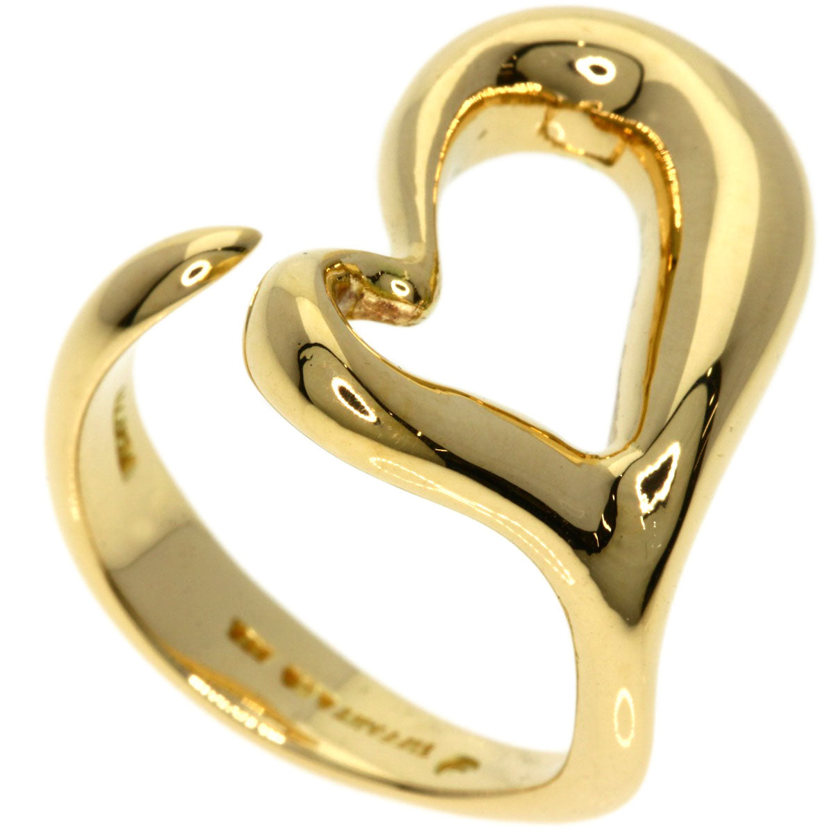 TIFFANY&Co.   Ring Open heart K18 Yellow Gold Ladies