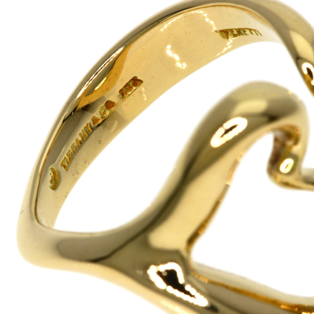 TIFFANY&Co.   Ring Open heart K18 Yellow Gold Ladies