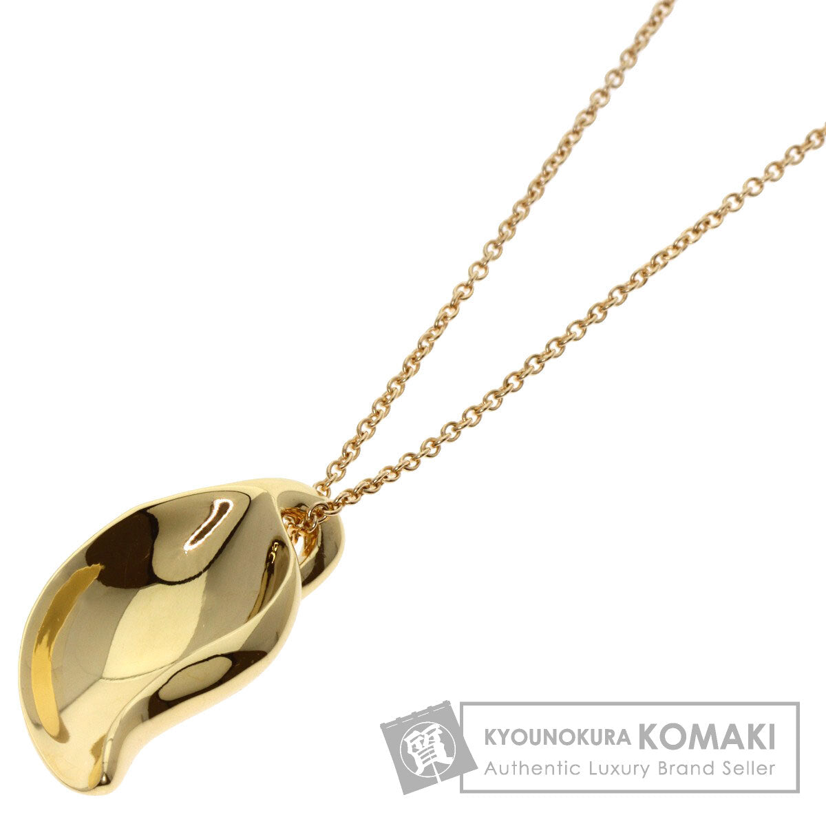 TIFFANY&Co.   Necklace Leaf K18 Yellow Gold Ladies