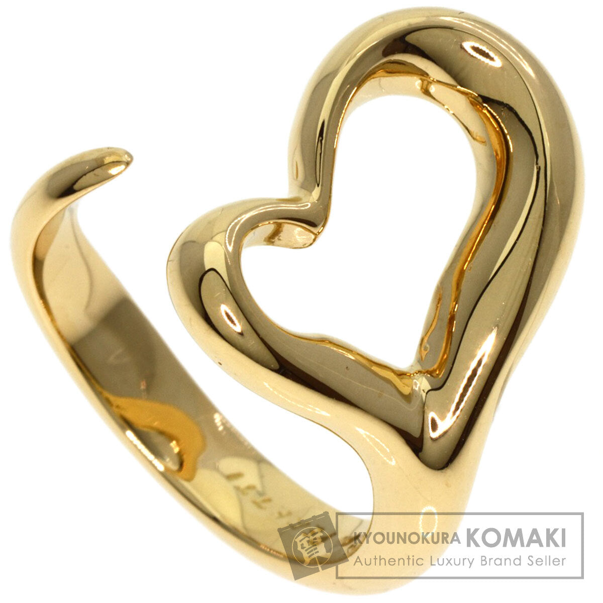 TIFFANY&Co.   Ring Open heart K18 Yellow Gold Ladies