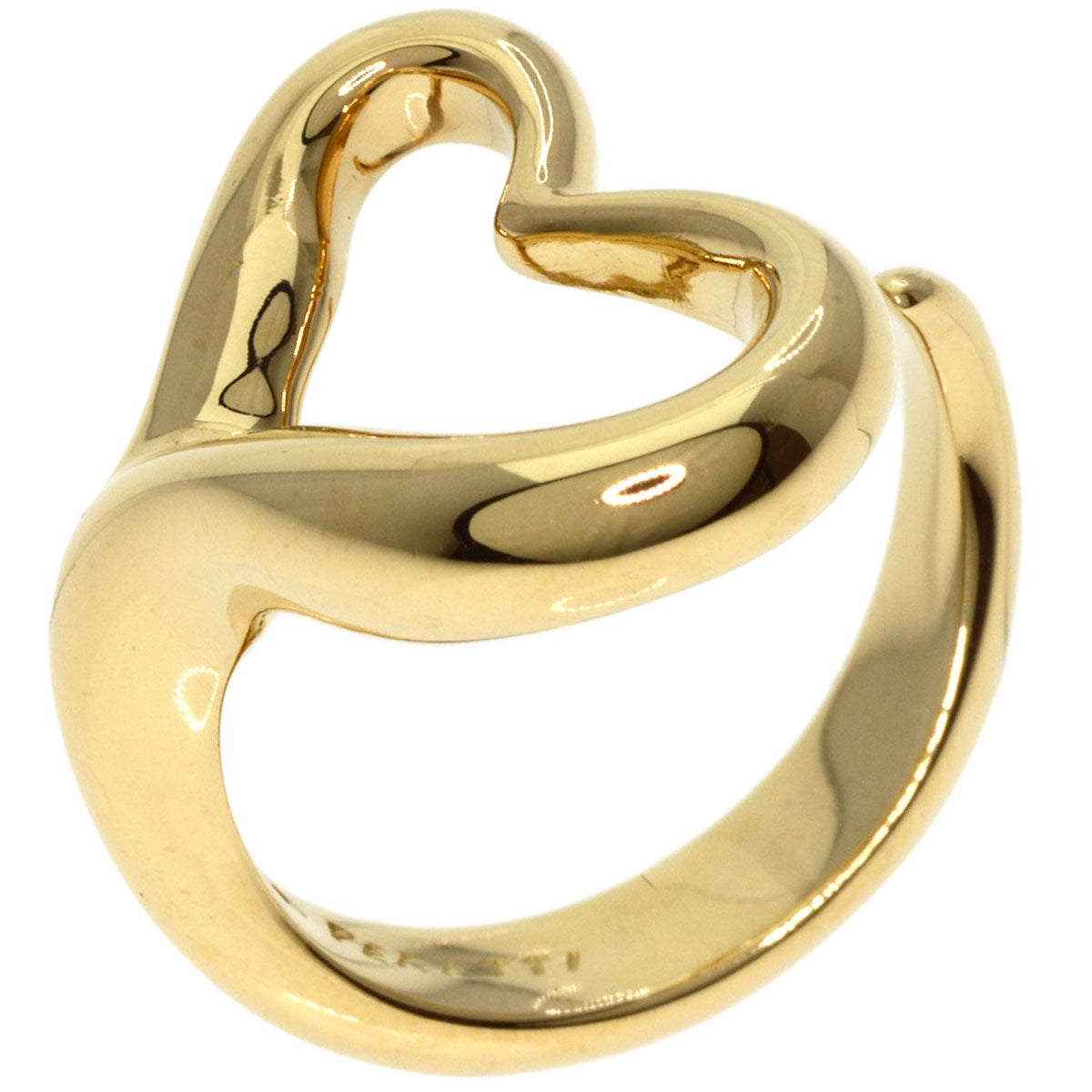 TIFFANY&Co.   Ring Open heart K18 Yellow Gold Ladies