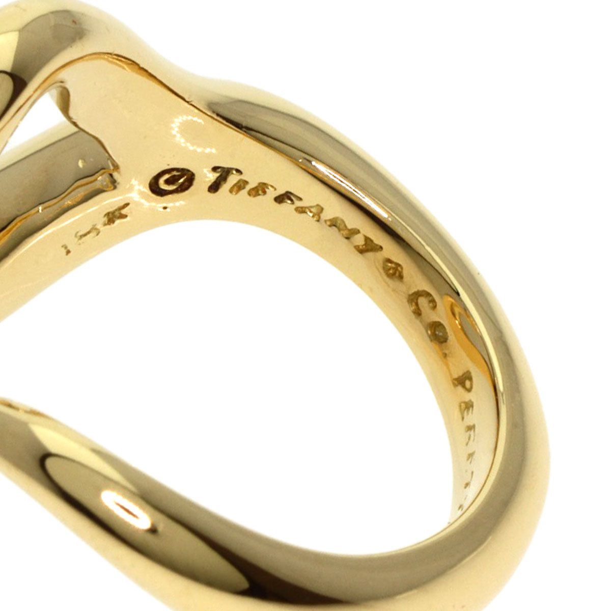 TIFFANY&Co.   Ring Open heart K18 Yellow Gold Ladies