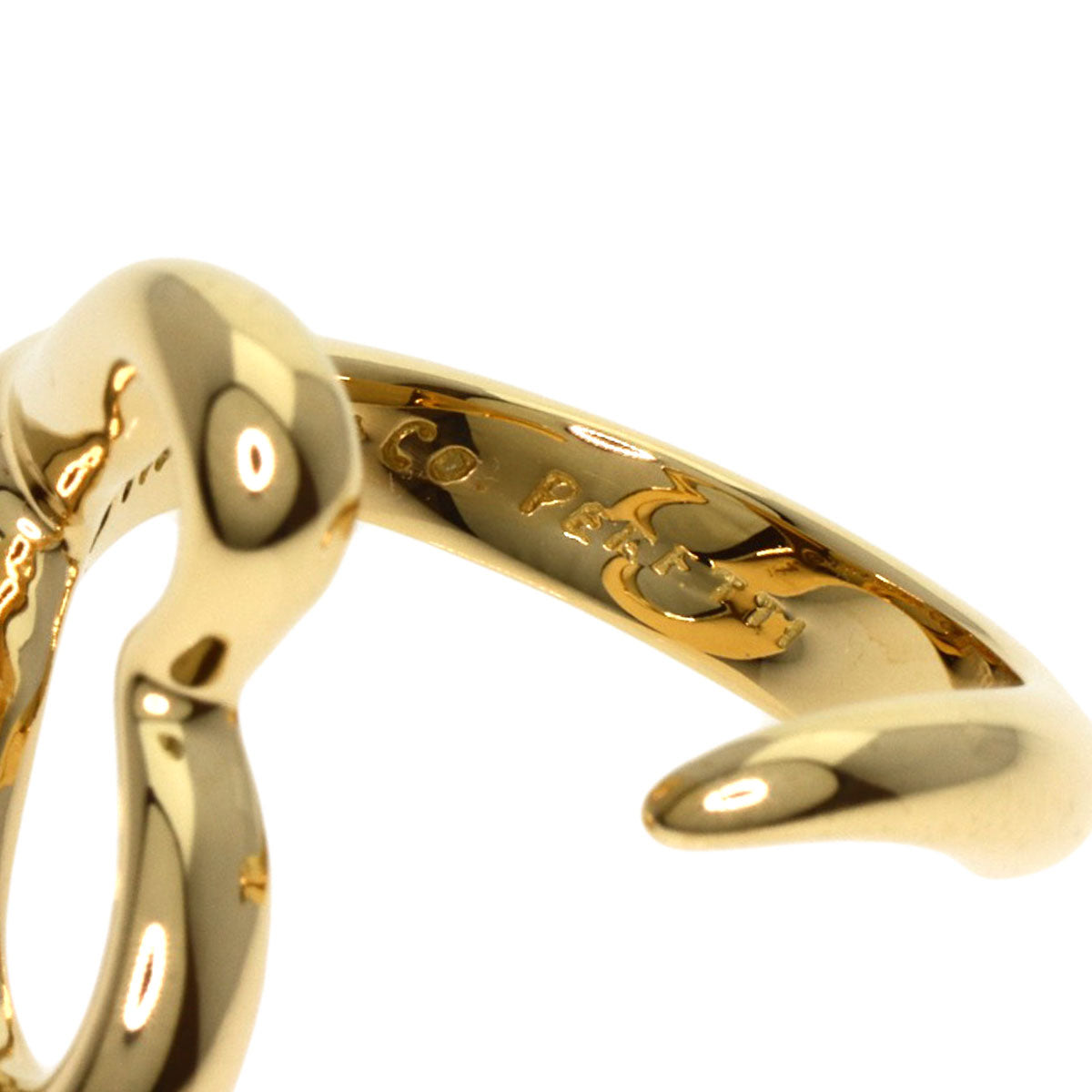 TIFFANY&Co.   Ring Open heart K18 Yellow Gold Ladies