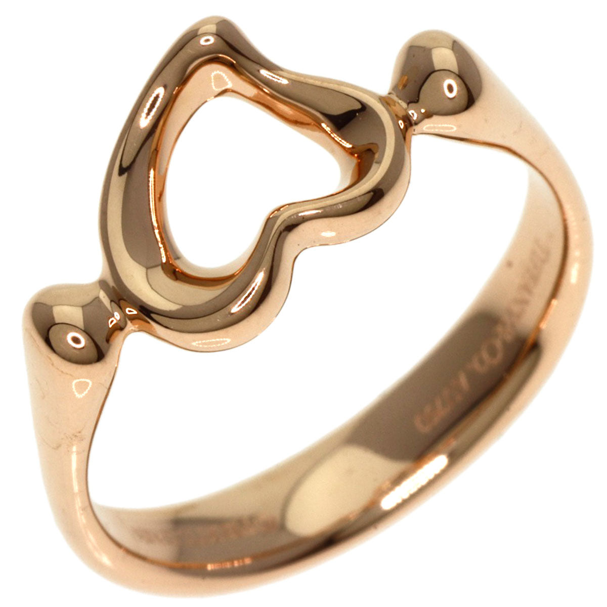 TIFFANY&Co.   Ring Open heart K18 Pink Gold Ladies