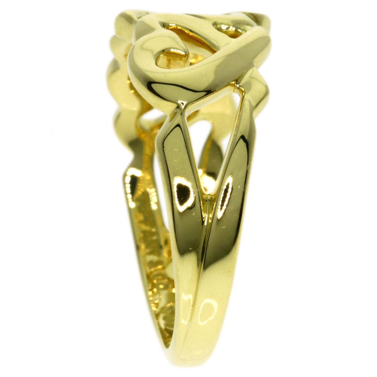 TIFFANY&Co.   Ring Triple rubbing heart K18 Yellow Gold Ladies