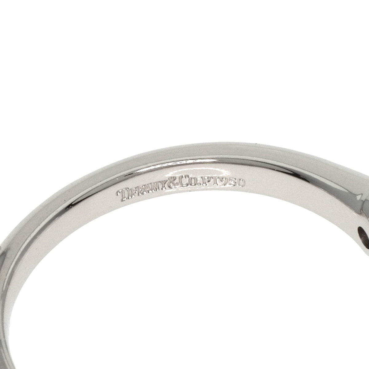 TIFFANY&Co.   Ring Solitaire Knife Edge Diamond Platinum PT950 Ladies