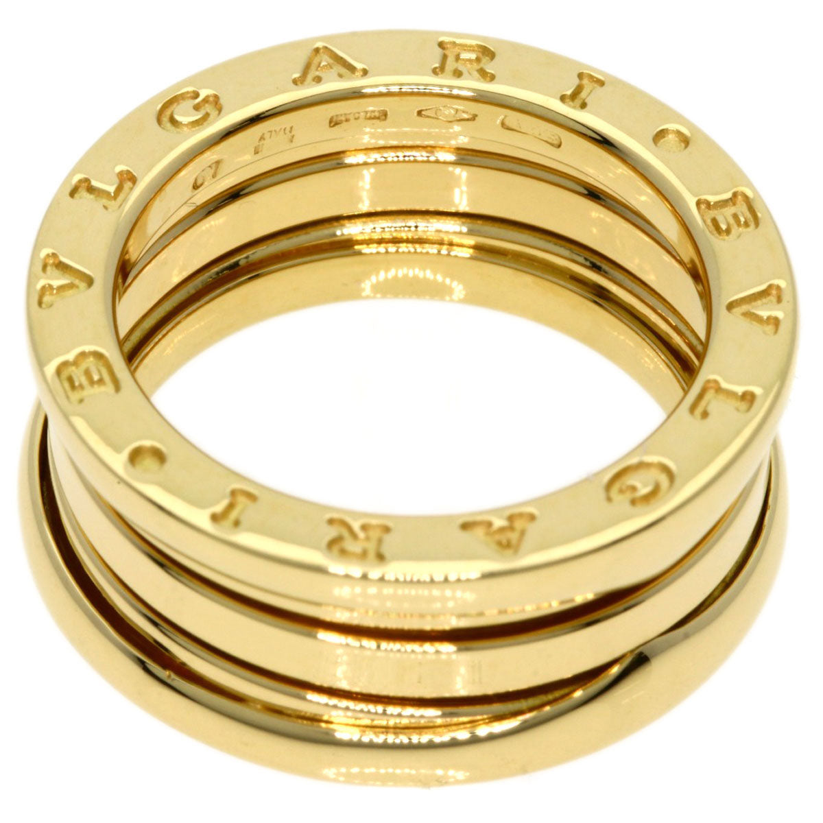 BVLGARI   Ring B.zero1 2 Band #49 K18 Yellow Gold Ladies