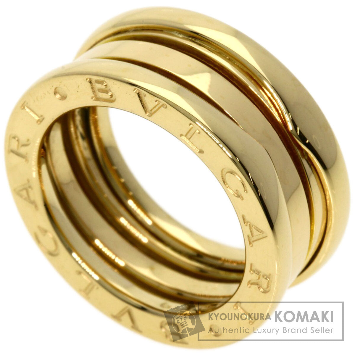 BVLGARI   Ring B.zero1 2 Band #48 K18 Yellow Gold Ladies