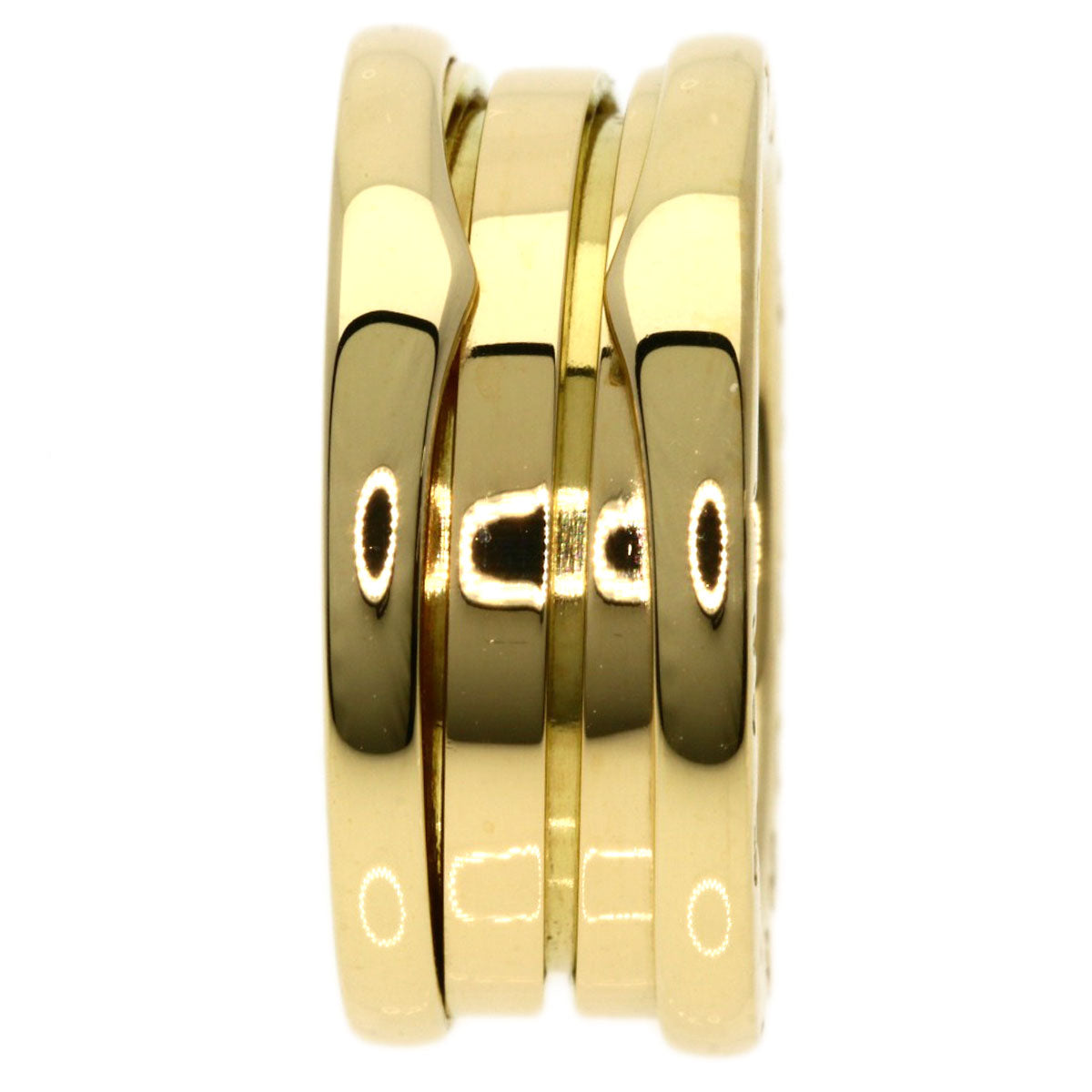 BVLGARI B.zero1 2 Band #48 Ring K18 Yellow Gold Ladies [Used]