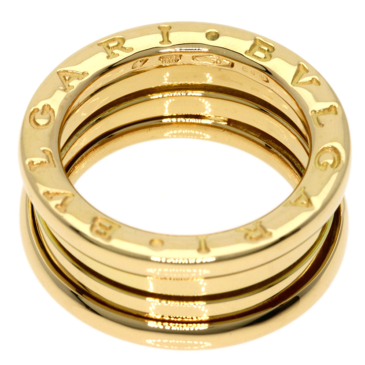 BVLGARI   Ring B.zero1 2 Band #47 K18 Yellow Gold Ladies