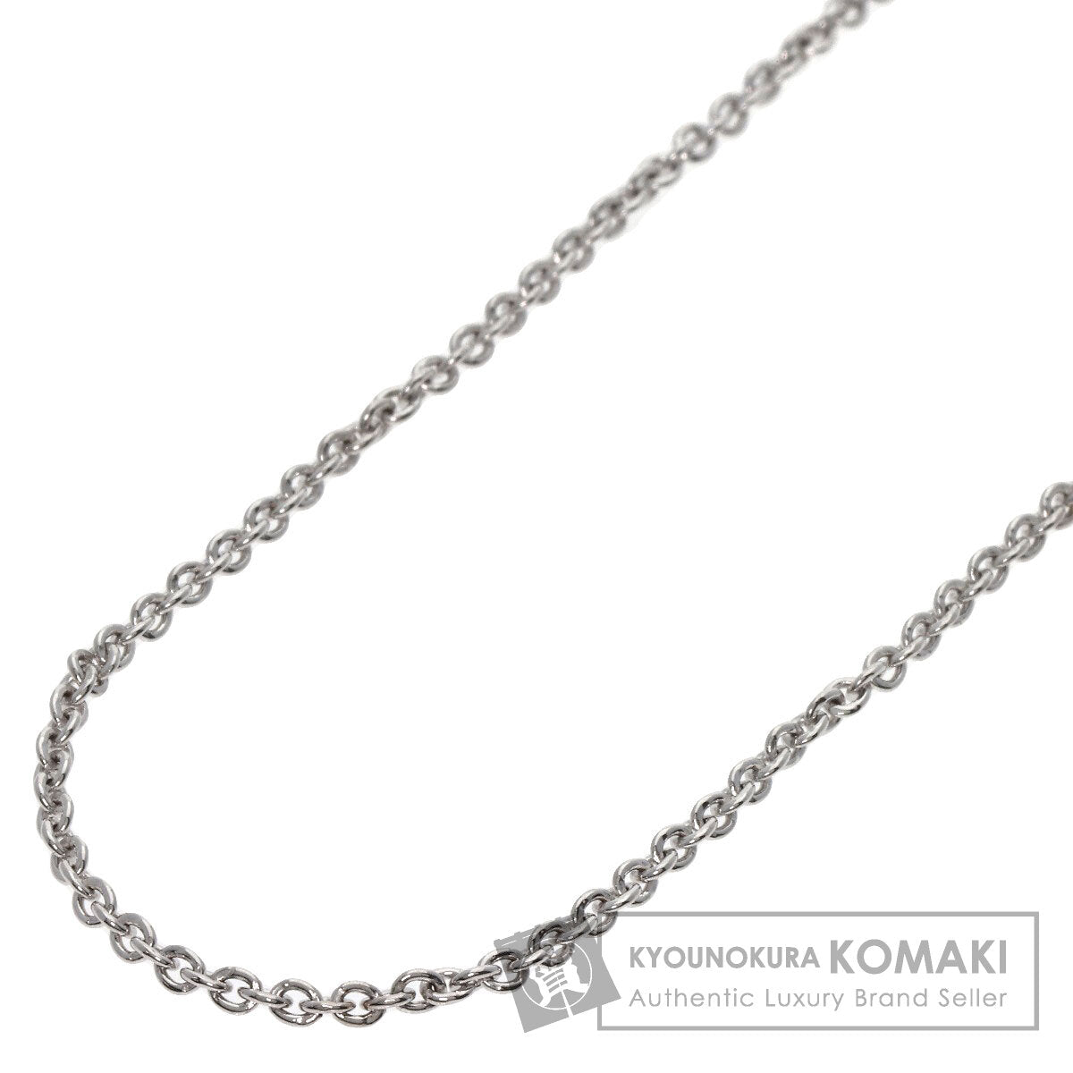 BVLGARI   Necklace Chain 15.7" K18 White Gold Ladies