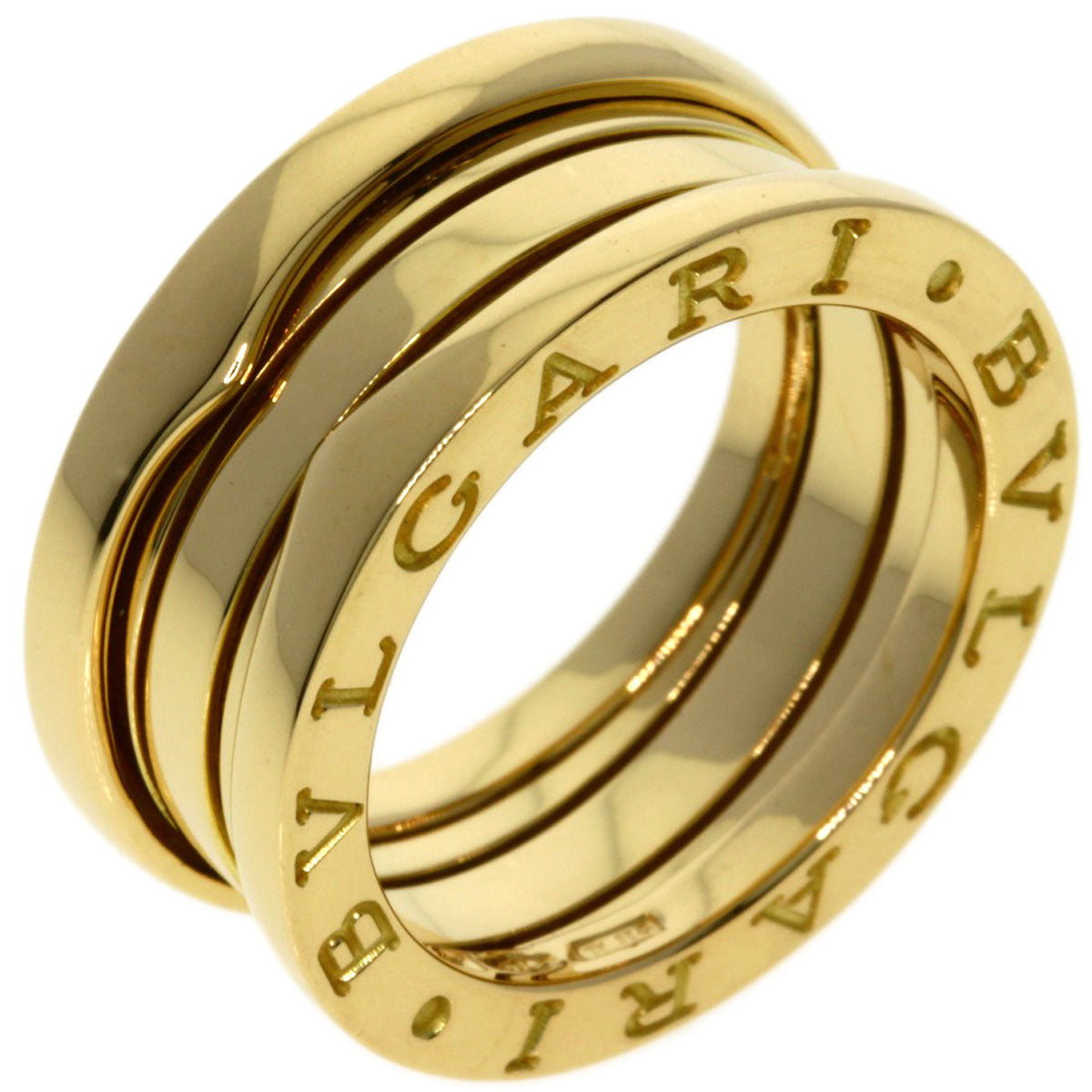 BVLGARI   Ring B.zero1 2 Band #48 K18 Yellow Gold Ladies