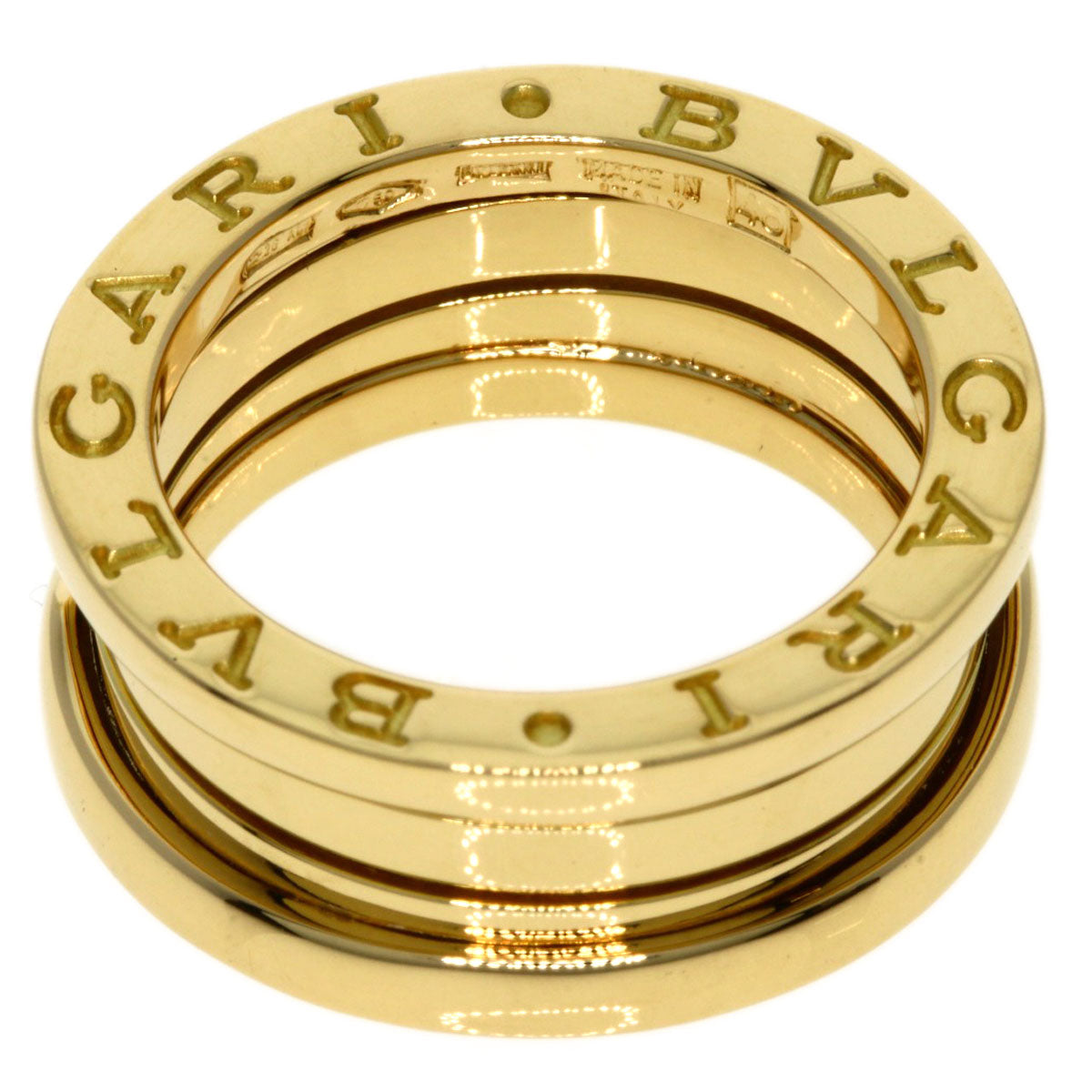 BVLGARI   Ring B.zero1 2 Band #48 K18 Yellow Gold Ladies