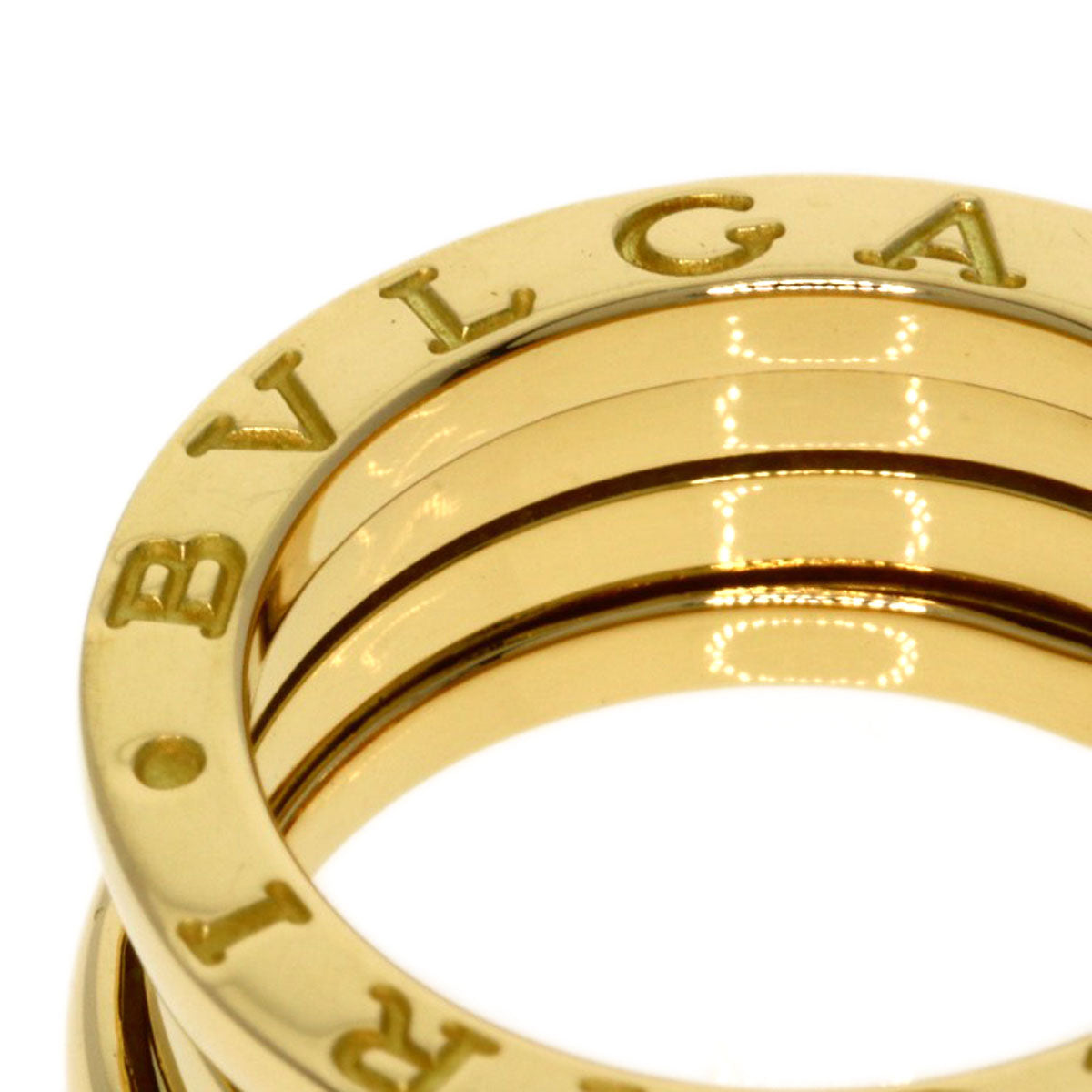 BVLGARI   Ring B.zero1 2 Band #48 K18 Yellow Gold Ladies