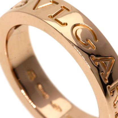 BVLGARI   Ring Double Logo 1P Diamond K18 Pink Gold Ladies