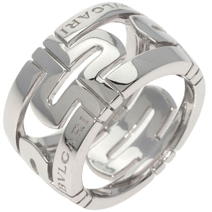 BVLGARI   Ring Parentesi Openwork Large #49 K18 White Gold Ladies