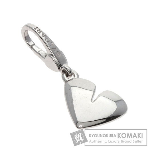 BVLGARI   Pendant top Cuore Heart Charm K18 White Gold Ladies