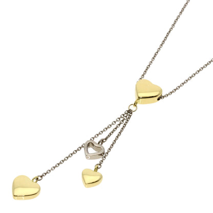 TIFFANY&Co.   Necklace multi heart drop K18 White Gold 18K Yellow GoldLadies