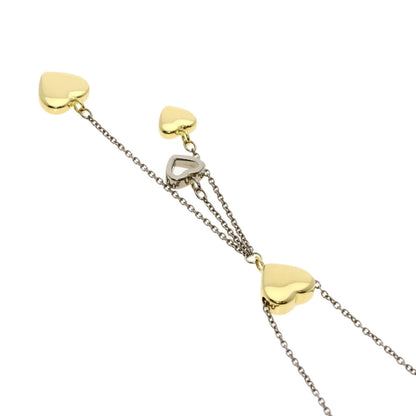 TIFFANY&Co.   Necklace multi heart drop K18 White Gold 18K Yellow GoldLadies