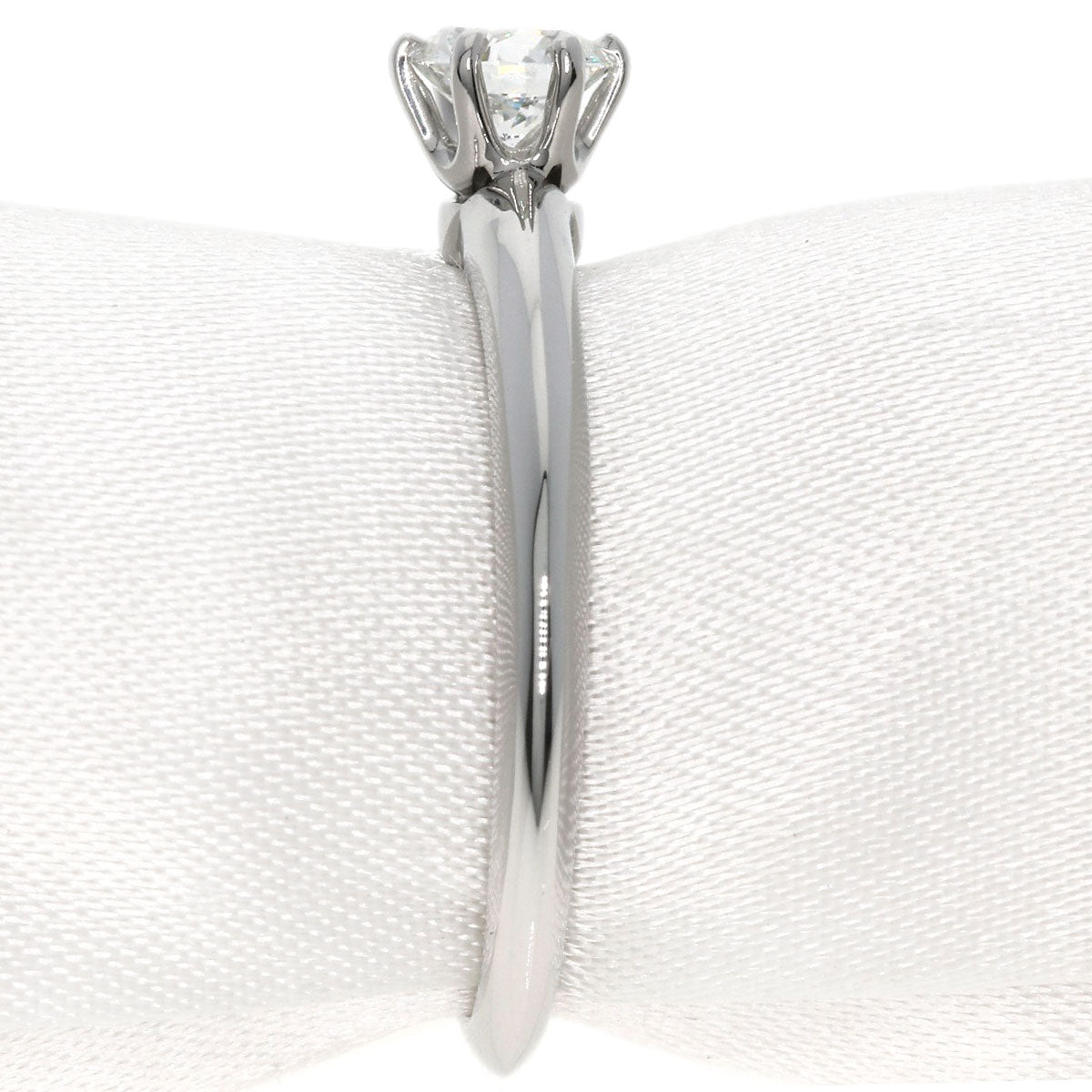 TIFFANY&Co.   Ring Solitaire Knife Edge Diamond Platinum PT950 Ladies