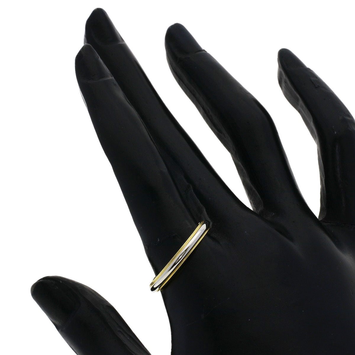 TIFFANY&Co.   Ring Milgrain K18 Yellow Gold PT950Ladies