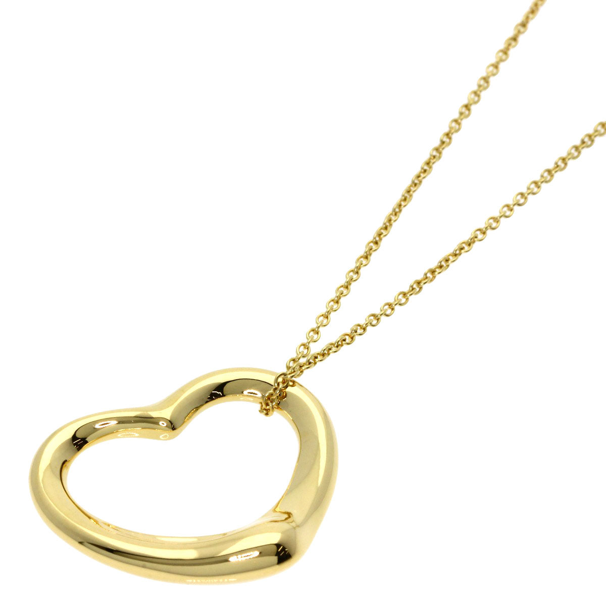 TIFFANY&Co.   Necklace Open heart K18 Yellow Gold Ladies