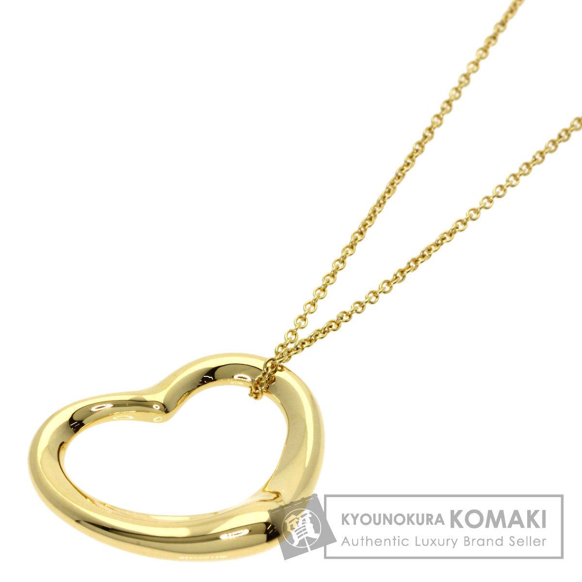 TIFFANY&Co.   Necklace Open heart K18 Yellow Gold Ladies