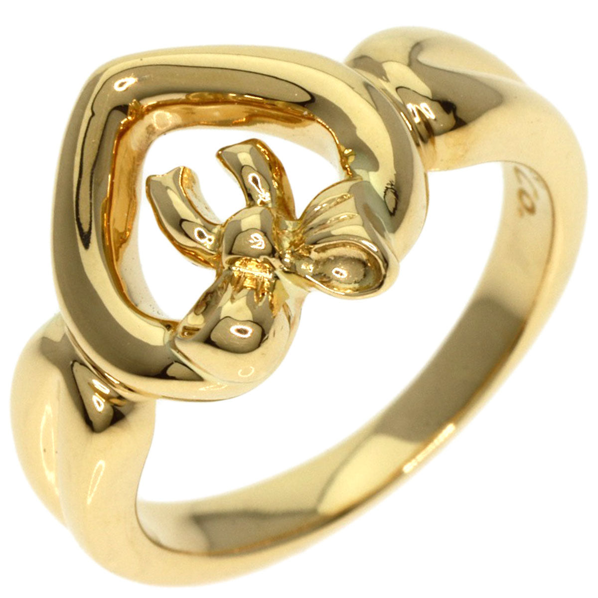 TIFFANY&Co.   Ring Heart ribbon K18 Yellow Gold Ladies