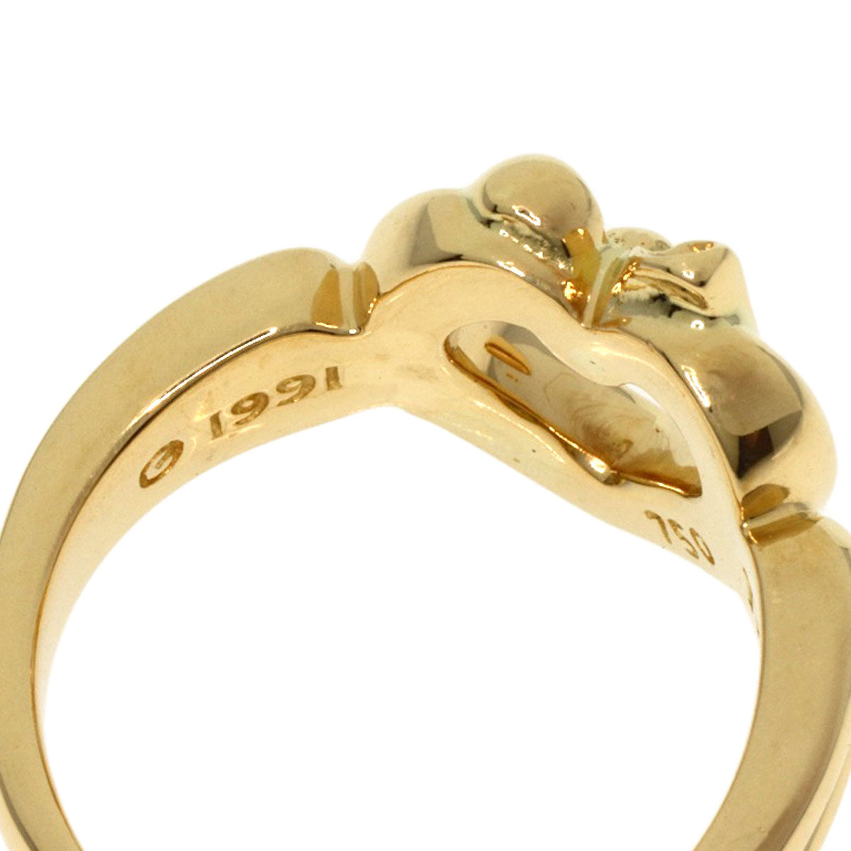 TIFFANY&Co.   Ring Heart ribbon K18 Yellow Gold Ladies