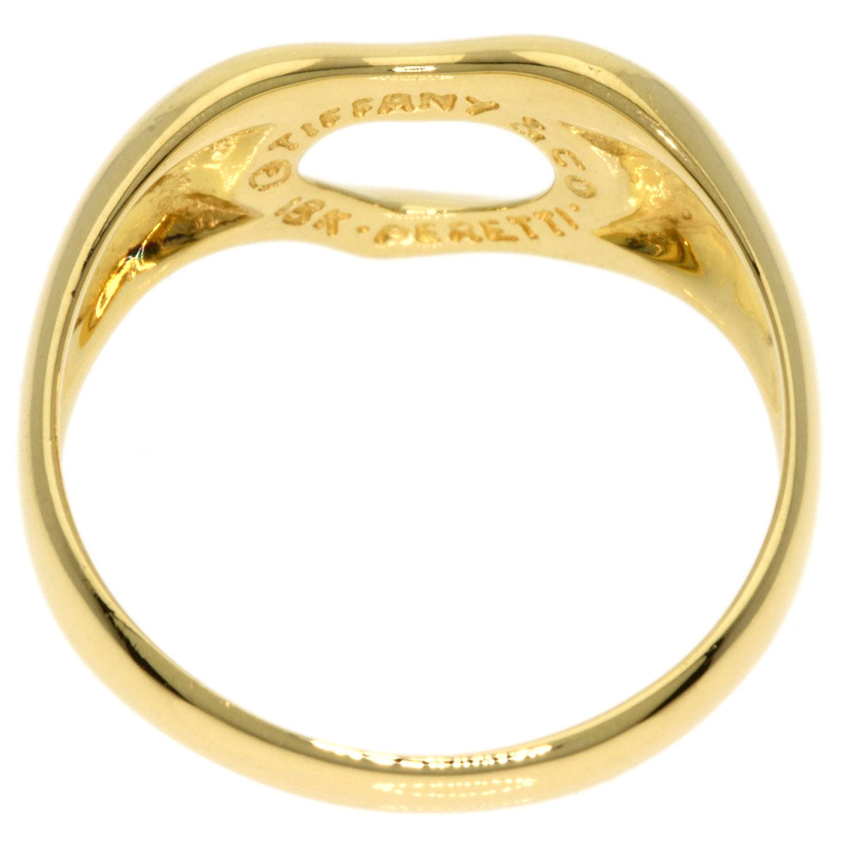 TIFFANY&Co.   Ring Open heart K18 Yellow Gold Ladies