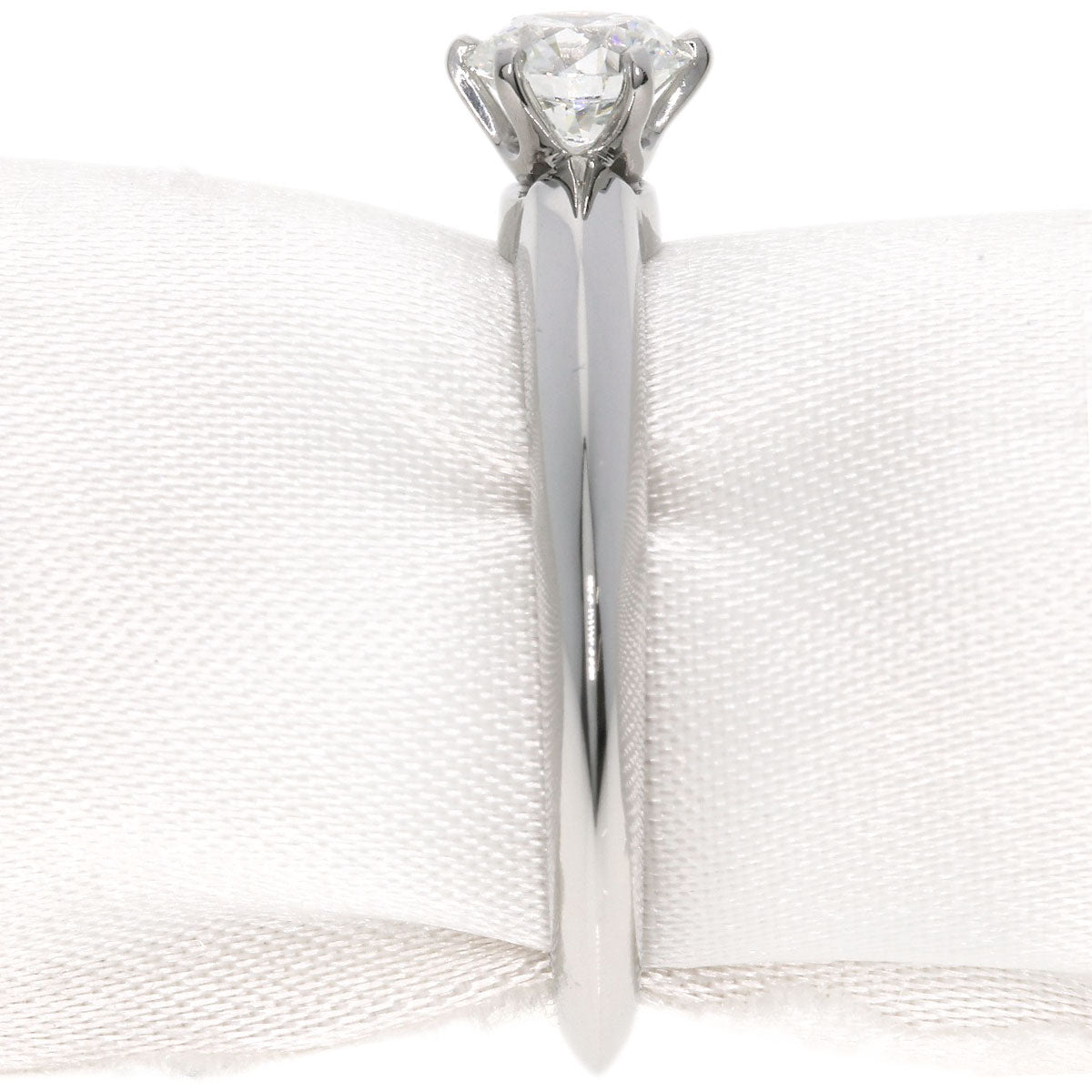 TIFFANY&Co.   Ring Solitaire Knife Edge Diamond Platinum PT950 Ladies