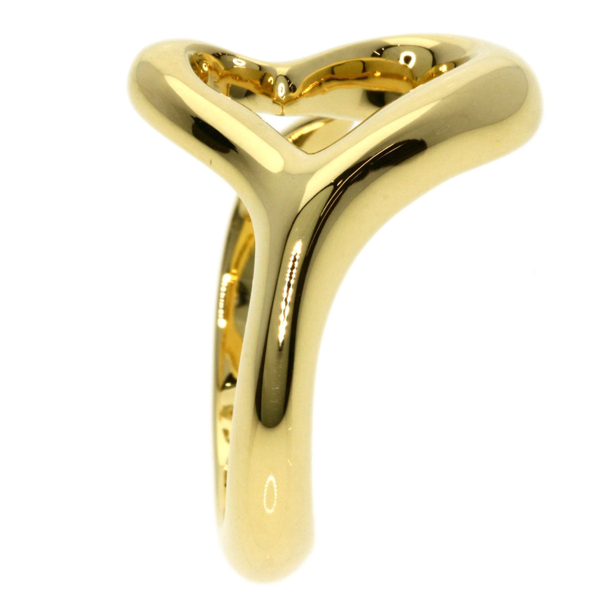 TIFFANY&Co.   Ring Open heart K18 Yellow Gold Ladies