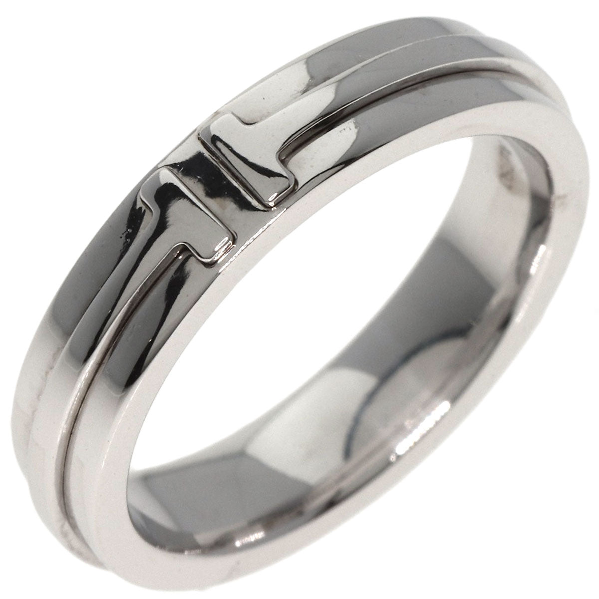 TIFFANY&Co.   Ring T TWO narrow K18 White Gold Ladies