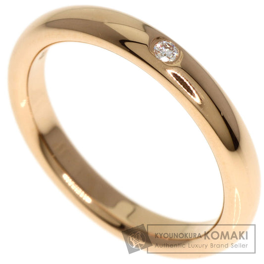 TIFFANY&Co.   Ring Stacking band 1P Diamond K18 Pink Gold Ladies