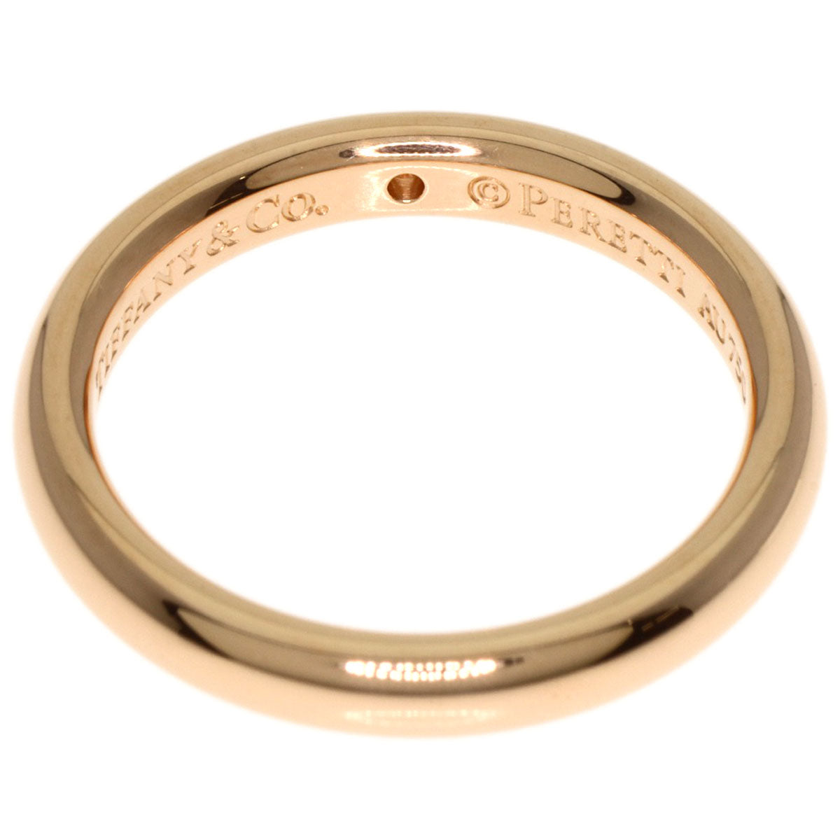 TIFFANY&Co.   Ring Stacking band 1P Diamond K18 Pink Gold Ladies