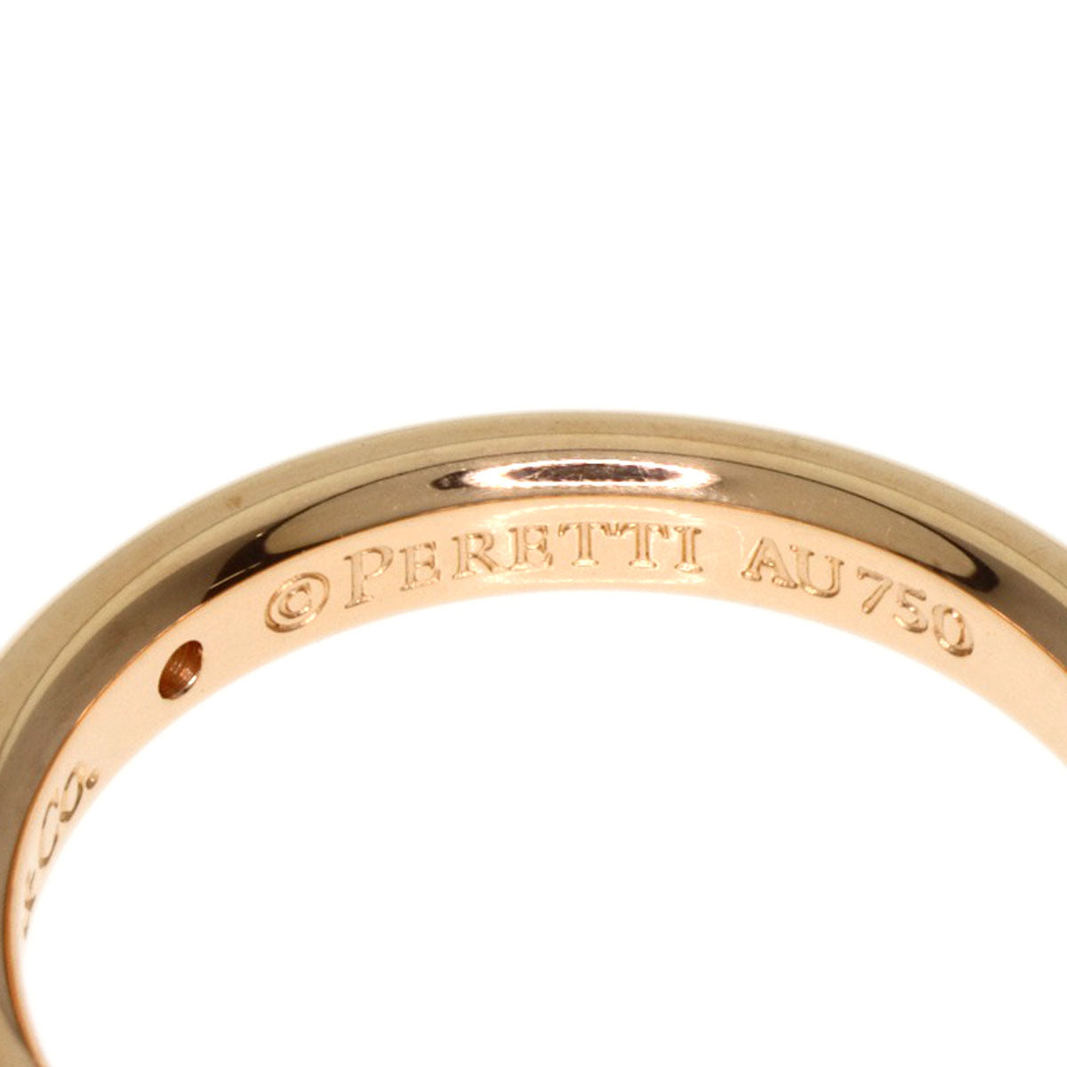 TIFFANY&Co.   Ring Stacking band 1P Diamond K18 Pink Gold Ladies