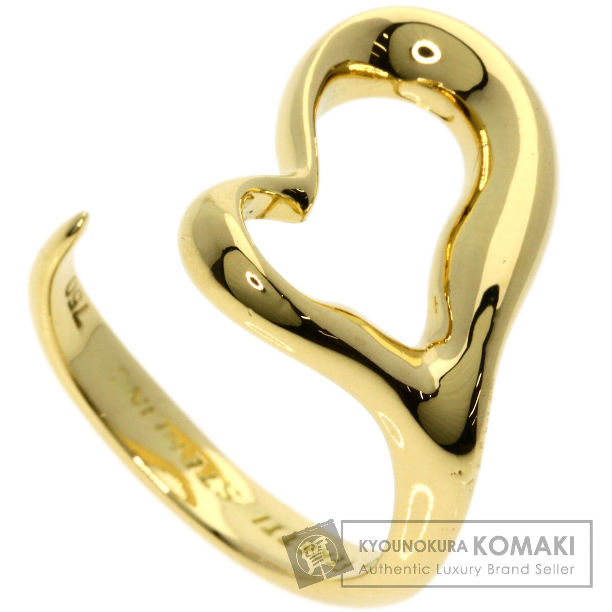 TIFFANY&Co.   Ring Open heart K18 Yellow Gold Ladies