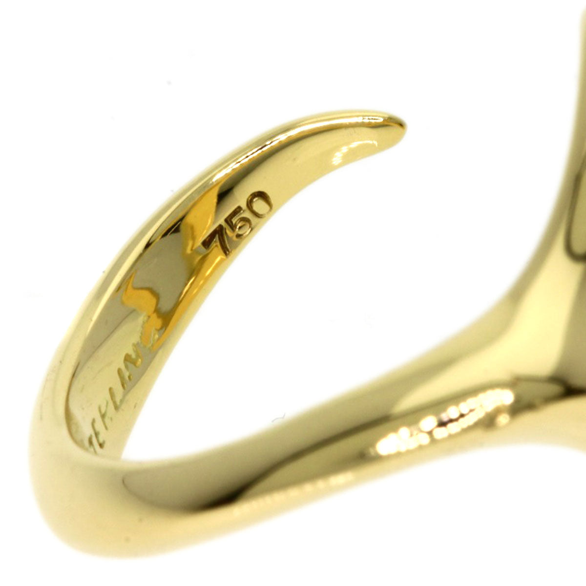 TIFFANY&Co.   Ring Open heart K18 Yellow Gold Ladies