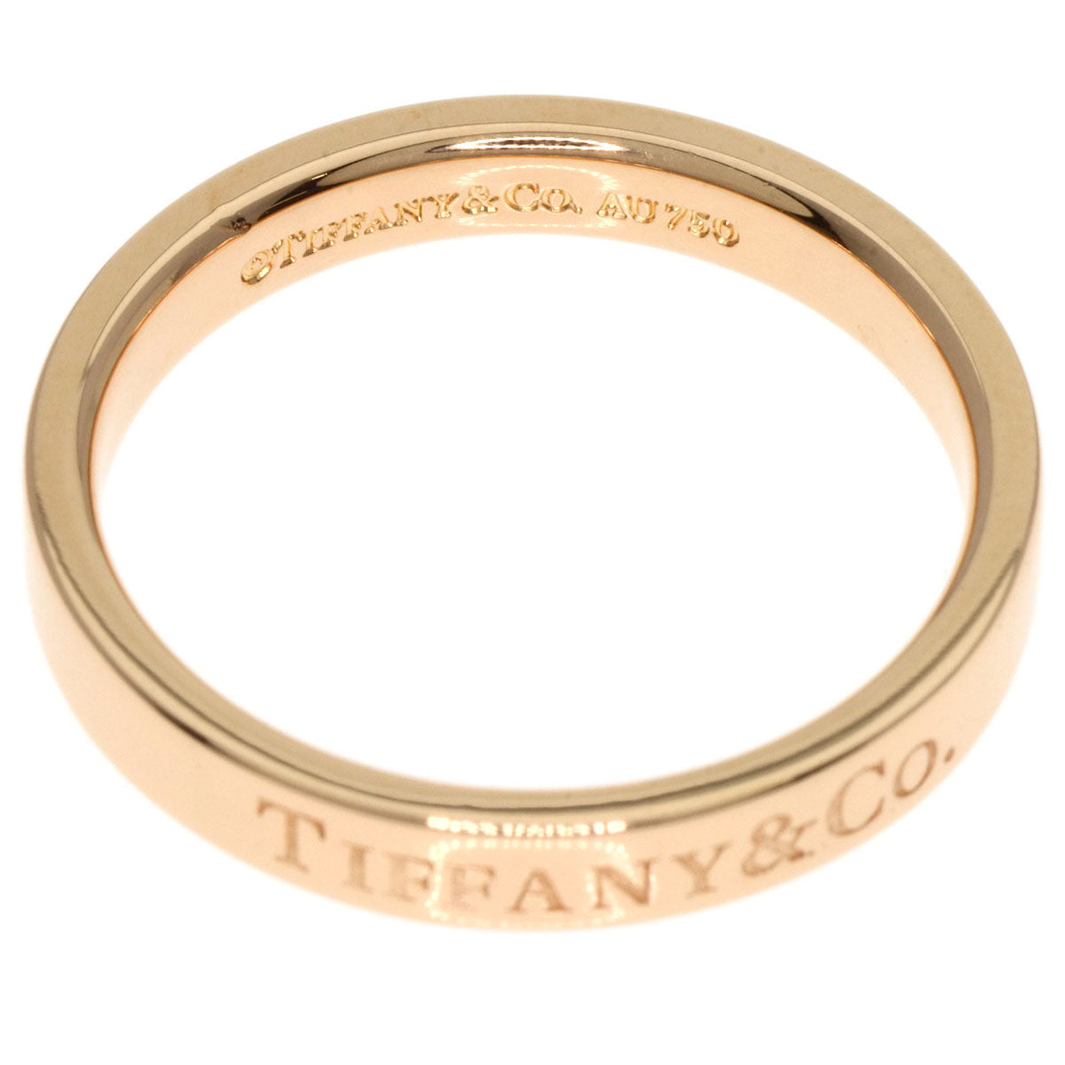 TIFFANY&Co.   Ring Flat band K18 Pink Gold Ladies