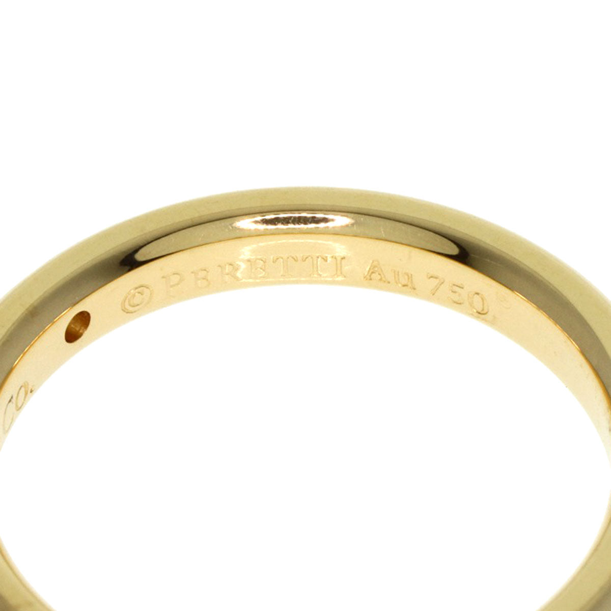 TIFFANY&Co.   Ring Classic Band 1P Diamond K18 Yellow Gold Ladies