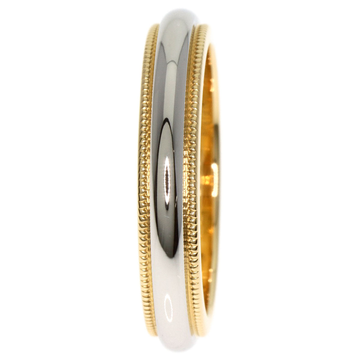 TIFFANY&Co.   Ring Milgrain K18 Yellow Gold PT950Ladies