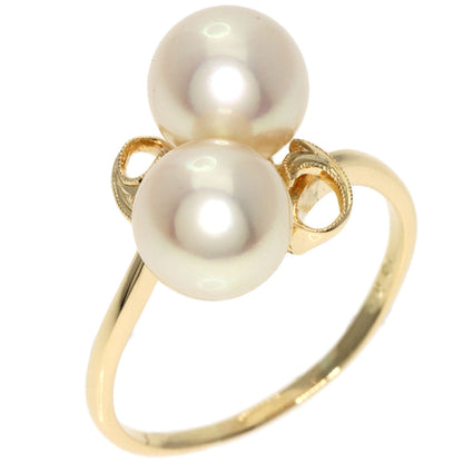 MIKIMOTO   Ring Pearl Pearl K14 Yellow Gold Ladies